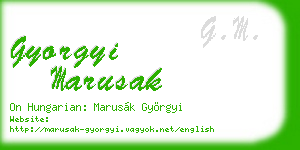 gyorgyi marusak business card